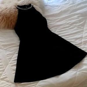 Sleeveless black dress